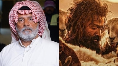 Talib Al Balushi and Prithviraj Sukumaran in stills from Aadujeevitham: The Goat Life. Talib Al Balushi and Prithviraj Sukumaran in stills from Aadujeevitham: The Goat Life.