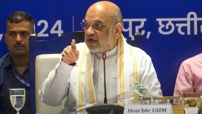 Union Home Minister Amit Shah speaks during the inauguration of Narcotics Control Bureau's (NCB) zonal unit office, in Raipur, Sunday, (PTI) Union Home Minister Amit Shah speaks during the inauguration of Narcotics Control Bureau's (NCB) zonal unit office, in Raipur, Sunday, (PTI)