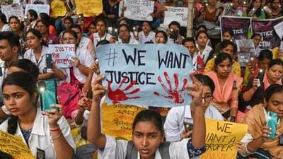 Doctors and nursing staff participate in a huge mass rally near RG Kar Medical College and Hospital protesting against rape and murder of a trainee doctor (File Photo) Doctors and nursing staff participate in a huge mass rally near RG Kar Medical College and Hospital protesting against rape and murder of a trainee doctor (File Photo)