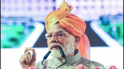 Prime Minister Narendra Modi addresses the Platinum Jubilee celebrations of the Rajasthan high court in Jodhpur on Sunday. (Narendra Modi Website) Prime Minister Narendra Modi addresses the Platinum Jubilee celebrations of the Rajasthan high court in Jodhpur on Sunday. (Narendra Modi Website)