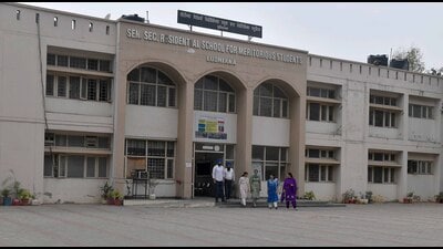 Students at the Senior Secondary School for Meritorious Students in Ludhiana alleged they aren’t receiving free telephone services, unlike students in other districts. (HT File) Students at the Senior Secondary School for Meritorious Students in Ludhiana alleged they aren’t receiving free telephone services, unlike students in other districts. (HT File)