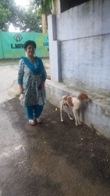 Kavita Dass with her furry friend Kavita Dass with her furry friend