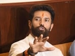 LJP (RV) chief Chirag Paswan called for a caste census at a press conference (Photo by Santosh Kumar/ Hindustan Times)