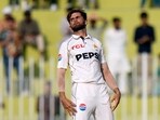 Pakistan's Shaheen Shah Afridi celebrates after taking the wicket of Bangladesh's Mehidy Hasan Mirza during the fourth day of first cricket test match between Pakistan and Bangladesh, in Rawalpindi Pakistan's Shaheen Shah Afridi celebrates after taking the wicket of Bangladesh's Mehidy Hasan Mirza during the fourth day of first cricket test match between Pakistan and Bangladesh, in Rawalpindi