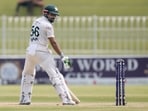 Babar Azam was dismissed for 22 during Pakistan's batting collapse against Bangladesh on day 5 Babar Azam was dismissed for 22 during Pakistan's batting collapse against Bangladesh on day 5