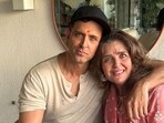Hrithik Roshan with sister Sunaina Roshan in a file photo.