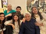 Shabana Azmi, Javed Akhtar, Farhan Akhtar, Zoya Akhtar and Honey Irani in a rare photo.