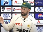 Shan Masood during the post-match press conference Shan Masood during the post-match press conference