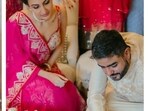Priyanka Chopra's brother Siddharth Chopra shared hastakashar ceremony pics with Neelam Upadhaya. Priyanka Chopra's brother Siddharth Chopra shared hastakashar ceremony pics with Neelam Upadhaya.