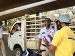 The drive aims to address evasive tactics used by motorists to evade traffic enforcement and criminal activities. (ANI Photo)