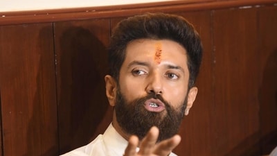 LJP (RV) chief Chirag Paswan called for a caste census at a press conference (Photo by Santosh Kumar/ Hindustan Times)