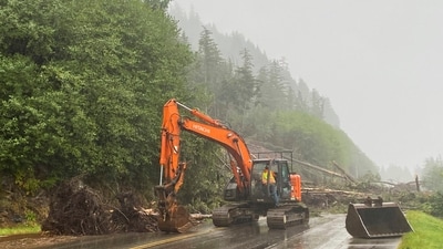 A worker clears debris after a deadly landslide in Ketchikan, Alaska, Sunday, Aug. 25, 2024. (Anna Laffrey/Ketchikan Daily News via AP) (AP) A worker clears debris after a deadly landslide in Ketchikan, Alaska, Sunday, Aug. 25, 2024. (Anna Laffrey/Ketchikan Daily News via AP) (AP)