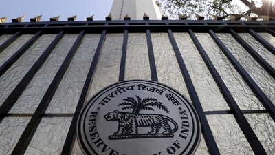 The Reserve Bank of India (RBI) seal is pictured on a gate outside the RBI headquarters in Mumbai. The Reserve Bank of India (RBI) seal is pictured on a gate outside the RBI headquarters in Mumbai.