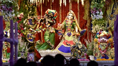 Noida, India - A view inside the ISKCON temple on the eve of Janmashtami festival (Photo by Sunil Ghosh/Hindustan Times) Noida, India - A view inside the ISKCON temple on the eve of Janmashtami festival (Photo by Sunil Ghosh/Hindustan Times)