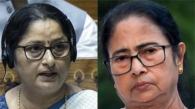 Union minister Annapurna Devi said the West Bengal government has failed to establish 11 fast-track courts despite 48,600 pending rape and POCSO cases. Union minister Annapurna Devi said the West Bengal government has failed to establish 11 fast-track courts despite 48,600 pending rape and POCSO cases.