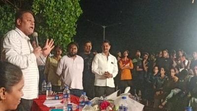 On Wednesday, the residents held a protest meeting at the koliwada, which was attended by over 400 participants. Andheri West MLA Ameet Satam, who was present at the meeting, assured residents that no SRA project would be taken up in their koliwada On Wednesday, the residents held a protest meeting at the koliwada, which was attended by over 400 participants. Andheri West MLA Ameet Satam, who was present at the meeting, assured residents that no SRA project would be taken up in their koliwada