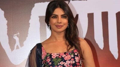 Priyanka Chopra at the trailer launch of her Marathi film Paani. Priyanka Chopra at the trailer launch of her Marathi film Paani.