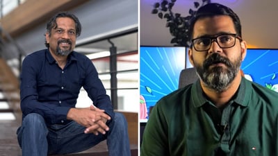 Sridhar Vembu (L) and Dr Cyriac Abby Philips (R) clashed over different views. Sridhar Vembu (L) and Dr Cyriac Abby Philips (R) clashed over different views.