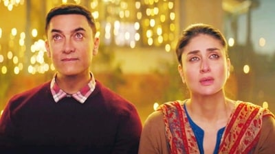 Aamir Khan and Kareena Kapoor in a still from Laal Singh Chaddha (2022). Aamir Khan and Kareena Kapoor in a still from Laal Singh Chaddha (2022).