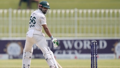 Babar Azam was dismissed for 22 during Pakistan's batting collapse against Bangladesh on day 5 (AP) Babar Azam was dismissed for 22 during Pakistan's batting collapse against Bangladesh on day 5 (AP)