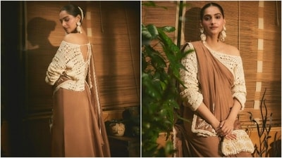 As for the crochet blouse, it features a drop shoulder design, full-length sleeves, a see-through design, a relaxed fitting, and a backless detail with ties to secure the top together. (Instagram) As for the crochet blouse, it features a drop shoulder design, full-length sleeves, a see-through design, a relaxed fitting, and a backless detail with ties to secure the top together. (Instagram)