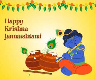 Hare Krishna, Hare Krishna...Krishna Krishna, Hare Hare...Wishing you a happy and blessed Krishna Janmashtami! Hare Krishna, Hare Krishna...Krishna Krishna, Hare Hare...Wishing you a happy and blessed Krishna Janmashtami!