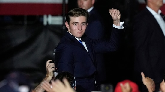 Details about Barron Trump's university which he will attend this fall remain private. (AP Photo/Marta Lavandier) (AP)