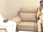 Andhra Pradesh chief minister N Chandrababu Naidu (right) with deputy CM Pawan Kalyan in Amaravati. (ANI File Photo) Andhra Pradesh chief minister N Chandrababu Naidu (right) with deputy CM Pawan Kalyan in Amaravati. (ANI File Photo)