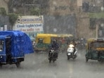 Heavy rainfall in Ahmedabad, Gujarat. (ANI File Photo)