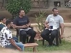 The transfer follows the circulation of a photo showing him "chilling out" with other inmates at the Parappana Agrahara Central Jail in Bengaluru. (HT)