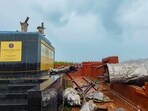  A statue of Chhatrapati Shivaji Maharaj, erected by the Navy and inaugurated by Prime Minister Narendra Modi collapsed  (PTI Photo) 