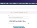 ICAI CA Foundation September admit card released