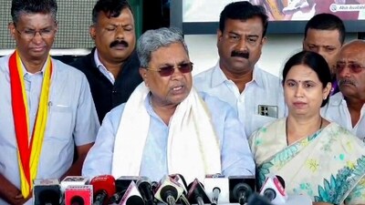 Karnataka Chief Minister Siddaramaiah addresses the media on Monday. (ANI )