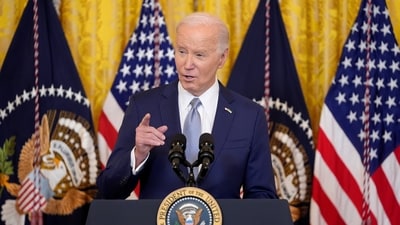 Judge in Texas orders pause on Biden program that offers legal status to spouses of US citizens (AP Photo/Evan Vucci, File) (AP)