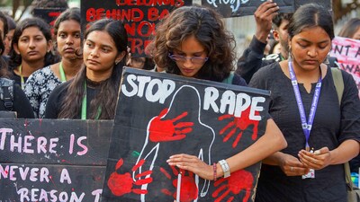 Students stage a protest against the alleged rape and murder of a Kolkata based trainee doctor. (PTI file photo) Students stage a protest against the alleged rape and murder of a Kolkata based trainee doctor. (PTI file photo)