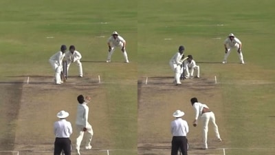 Shreyas Iyer rolled his arms over during the Buchi Babu tournament. (X Images) Shreyas Iyer rolled his arms over during the Buchi Babu tournament. (X Images)