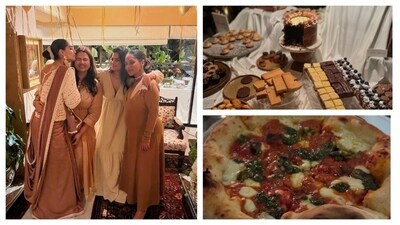 Fashion designer-actor Masaba Gupta and actor Satyadeep Misra are all set to welcome a baby in the coming weeks. On Sunday, actor Sonam Kapoor and sister-producer Rhea Kapoor hosted a cosy baby shower for Masaba. Check out all the photos of what was served at the party. (All pics: Instagram/ Rhea Kapoor and Pooja Dhingra) Fashion designer-actor Masaba Gupta and actor Satyadeep Misra are all set to welcome a baby in the coming weeks. On Sunday, actor Sonam Kapoor and sister-producer Rhea Kapoor hosted a cosy baby shower for Masaba. Check out all the photos of what was served at the party. (All pics: Instagram/ Rhea Kapoor and Pooja Dhingra)