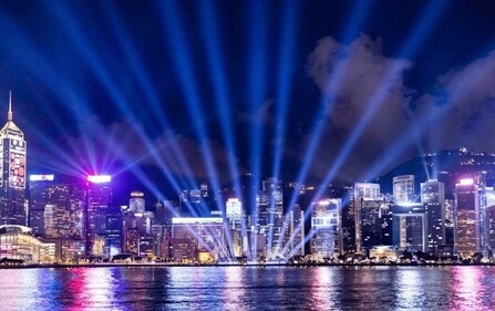 The lights and sound show is a starter for your first night out in Hong Kong. The lights and sound show is a starter for your first night out in Hong Kong.