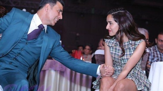 Stree 2 co-stars Akshay Kumar and Shraddha Kapoor at an event