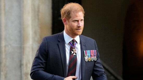 Prince Harry's memoir, Spare, will have no new updates in its paperback edition. (AP Photo/Kirsty Wigglesworth, File) (AP)