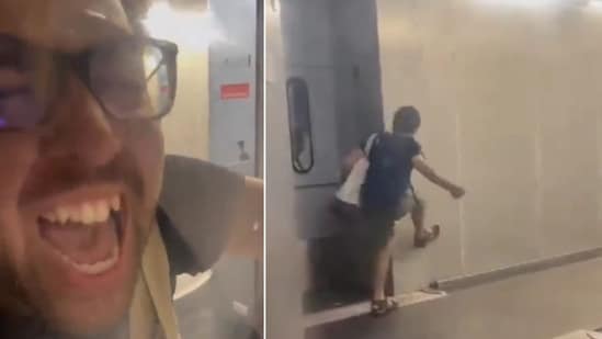 American tourist in Colombia has bizarre meltdown after missing flight (aflyguytravels/Instagram)