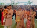 Akasha Ambani, Nita Ambani and Shloka Mehta during Anant Ambani's wedding Akasha Ambani, Nita Ambani and Shloka Mehta during Anant Ambani's wedding