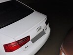 A Vadodara man shared a picture of his Audi submerged in water. A Vadodara man shared a picture of his Audi submerged in water.