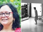 The image shows a thief inside Mumbai Filmmaker Swapna Waghmare Joshi’s 6th-floor apartment. 