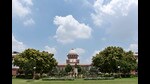 New Delhi, India - Aug. 9, 2018: A view of Banyan Tree in Supreme Court of India in New Delhi, India, on Thursday, August 9, 2018. (Photo by Sanchit Khanna/ Hindustan Times) (Sanchit Khanna/HT PHOTO)