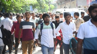With the exam now over, the board is expected to release the provisional answer key of the recruitment test next and invite objections from candidates. (Photo by Santosh Kumar) With the exam now over, the board is expected to release the provisional answer key of the recruitment test next and invite objections from candidates. (Photo by Santosh Kumar)