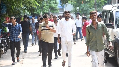 Aspirants coming out after after appearing in the Bihar Police Constable exam at A N College in Patna (Photo by Santosh Kumar) Aspirants coming out after after appearing in the Bihar Police Constable exam at A N College in Patna (Photo by Santosh Kumar)