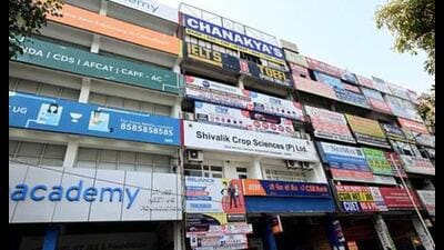 In his petition, Nikhil Thamman submitted that the matter was of utmost concern as the officials concerned were turning a blind eye and endangering the lives of innocent students studying in coaching institutes in Chandigarh. (HT Photo)