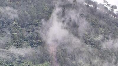 Landslide at Varunavat Parvat (HT Photo/Sourced) Landslide at Varunavat Parvat (HT Photo/Sourced)