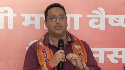 Rohit Dubey’s supporters were protesting after the BJP replaced his candidature with ex-MLA Baldev Raj Sharma. (HT) Rohit Dubey’s supporters were protesting after the BJP replaced his candidature with ex-MLA Baldev Raj Sharma. (HT)